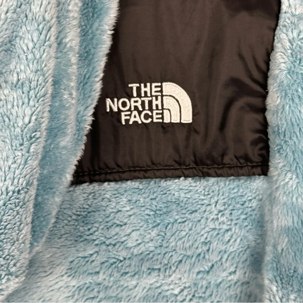 The North Face Girls Blue Oso Full Zip Hooded Fleece Jacket Size Large (14/16)